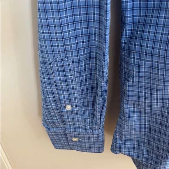 Polo by Ralph Lauren Men’s Blue Casual Plaid Button Down Shirt Sz L Like New! - Picture 4 of 9